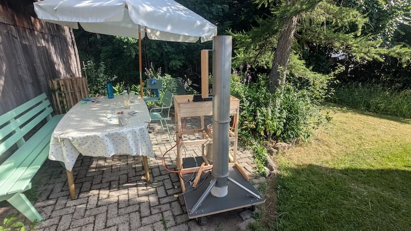 Übersicht der Kaffeeröstmaschine